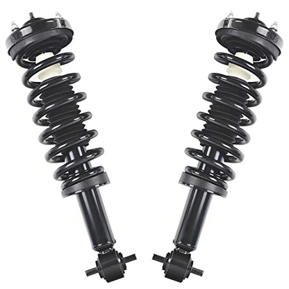 Detroit Axle - 4WD Struts Shock Absorbers for 2015-2020 Ford F-150, 2 Complete Front Struts w/Coil Spring, 2 Rear Shock Absorbers Assembly 2016 2017 2018 2019 Replacement - size: 4AQ47100/ strut shock kit