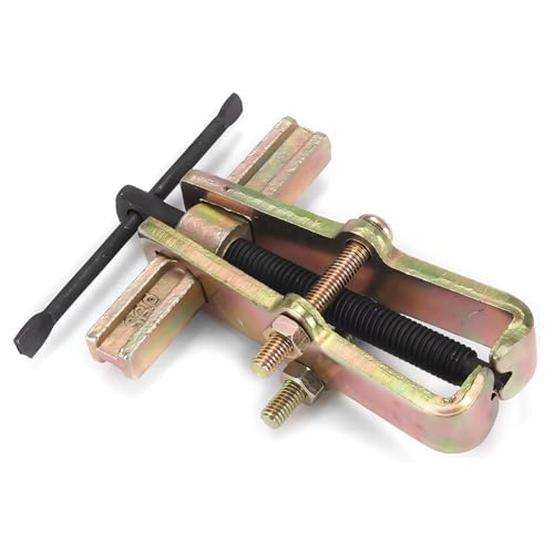 4" 2-Jaw Gear Puller, Adjustable Carbon Steel Bearing Gears Puller Flywheel Removal Tool, Two Claws Hand Pump Pulleys Remover for Auto Bearings Gears Flywheels (Black & Yellow) - color: Black & Yellow