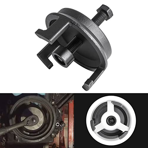 25264 GM Harmonic Balancer Puller Crank Pulley Puller for LS Engine, Heavy Duty Harmonic Balancer Removal Tool Without Tapped Holes, No Radiator Removal Required, Fits Chevy Chevrolet LS1 V8