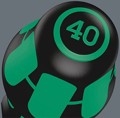 Wera 05028062001 367/6 TORX® Screwdriver set Kraftform Plus and rack, 6 pieces - size: TX10x80mm, TX15x80mm, TX20x100mm, TX25x100mm, TX30x115mm, TX40x140mm