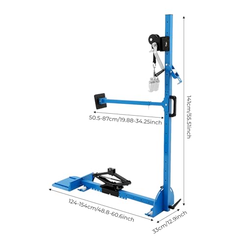 Car Dent Repair Tool Kit - Puller Set for Auto Body Dent Removal, Adjustable Dent Repair Puller Machine with 1763lbs Pulling Force, Manual Auto Jack Puller for Car Body Wheel Arches Repair