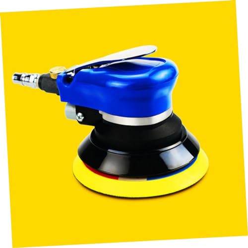 Lurrose 5 Inch Pneumatic Car Polishing Machine Dual-Action Wax Polisher with Wrench for Automotive and Furniture Detailing 1 Set US Plug