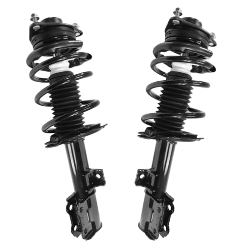 Detroit Axle - 2 Front Struts for 2010 2011 2012 Hyundai Genesis Coupe [not for Brembo Brakes], Struts with Coil Spring Quick Install Ready Shocks Assembly Replacement Suspension - size: 11163_11164/Pair