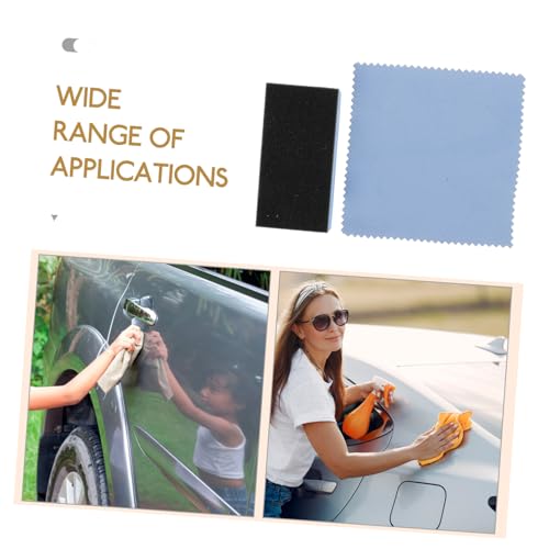 Tire Shine Sponge Applicator Pad Car Waxing Sponge Block Auto Detailing Kit 1 Set