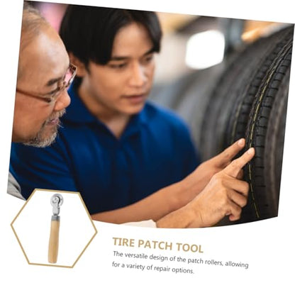 2Pcs Tire Repair Roller with Handle Portable Car Tire Patch Tools for Efficient Tire Repairs Lightweight Ergonomic Tire Repair Kit