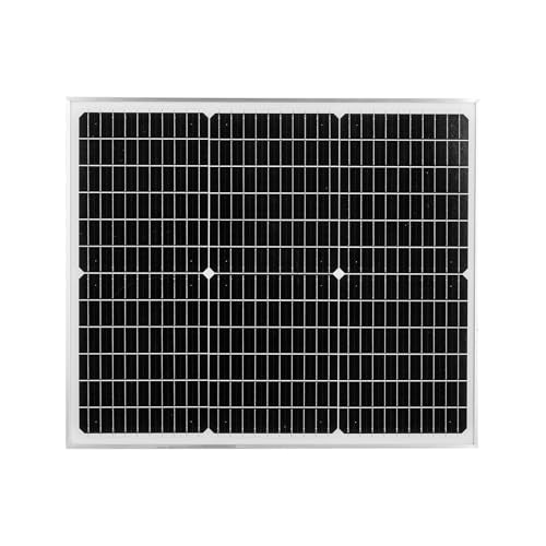 VEVOR 50W 12V Solar Battery Charger Maintainer, Mono Solar Panel Trickle Battery Charger with Upgraded MPPT Controller, IP65 Waterproof for Car Boat RV Trailer Flat Rooftop (Bracket Not Included)