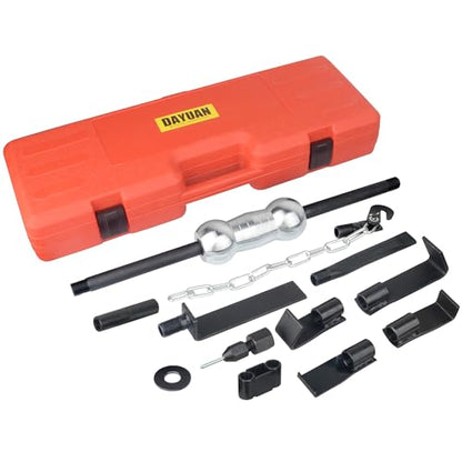 DAYUAN 13Pcs Dent Puller with Slide Hammer Auto Body Repair Tool Kit | Heavy Duty, Most Truck Automotive Dent Remover, Drop-Forged Carbon Steel, Vehicle'S Inside Panels And Upholsteries