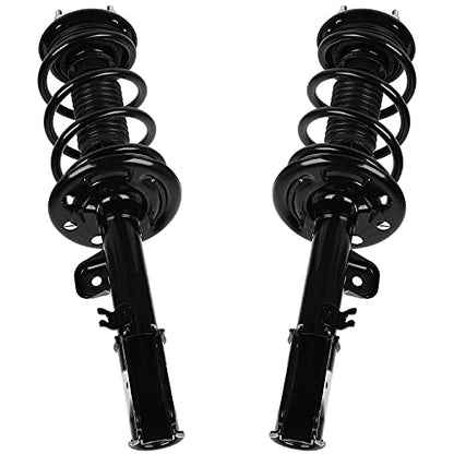 Detroit Axle - 2pc Front Struts for Ford Explorer 2013-2019, Complete Strut w/Coil Spring 2014 2015 2016 2017 2018 Replacement Suspension Quick Install Ready Strut Shock Assembly - size: 2Q1700170/Pair