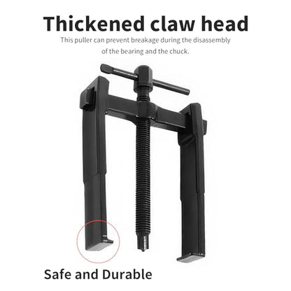 Beam 2 Jaw Puller 4" Bearing Gear Pullers, 154mm T-Shaped Screw | High Carbon Steel Pullers, Adjuestable Pulley Removal Tool for Bearings/Flywheels/Pulleys Remove - size: 2Jaw 4In 112×154MM