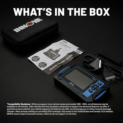 Innova SDS43 OBD2 Scanner Diagnostic Tool - Bidirectional Tablet Scanner for Engine, ABS, SRS, Transmission - Compatible with Most Vehicles