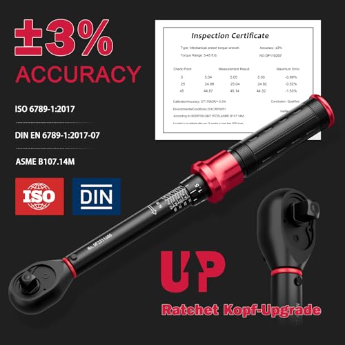 Spark Plug Socket Set with Torque Wrench 3/8 Drive, 5-45 ft.lb | 6.8-61 Nm, 14mm 16mm 5/8" Magnetic Swivel Spark Plug Sockets & 10" Extension Bar, Perfect for Car & Motorcycle Spark Plug - size: 5PCS