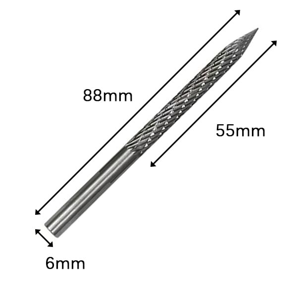 Tungsten Steel Mushroom Plug Drill Bits for Tire Repair, Tire Repair Kit, Drill Bits for Burst Tire Repair. Sizes: 3mm, 4.5mm, 6mm - size: 3mm