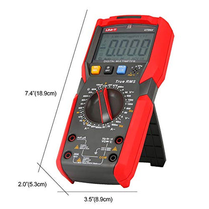 UNI-T Digital Multi Meter UT89X 6000 Counts True RMS Sine Wave Measurement Live Wire Test AC DC Voltage Current Ohm Capacitance Frequency Temperature Probe Diode Continuity Dual Range NCV hFE - size: UT89X