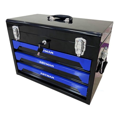 Campfun 439PCS Tool Set, Mechanic Tool Set for Home, Tool Box Set 4-Tier Socket Wrench Ratchet Plier Nails, Home Tool Set Mechanics Kit with 3 Drawers Organizer for Adults Man Handyman, Blue - color: 439pcs-blue