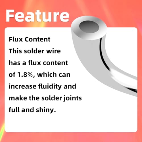 HengTianMei 60/40 Tin Lead Electronic Rosin Core Solder Wire, for Soldering Electronic Components (1.0mm/50g)