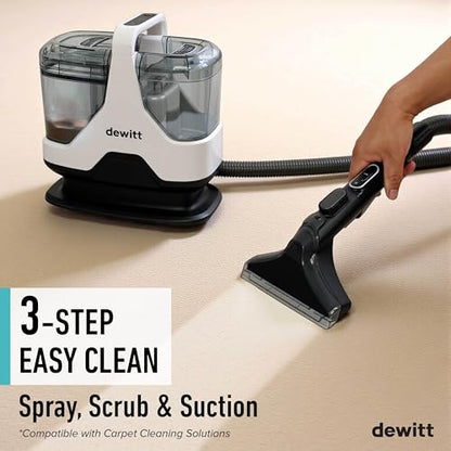 DeWitt Spot Genie Pro Portable Carpet Cleaner Machine | Upholstery Cleaner, Lightweight 7.7lb, Pet Stain & Odor Remover with 4 Cleaning Tools