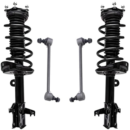 Detroit Axle - Front Struts & Coil Springs Sway Bar Links Replacement for 2007-2012 Acura RDX - 4pc Set - size: 4QS47344/ sway kit