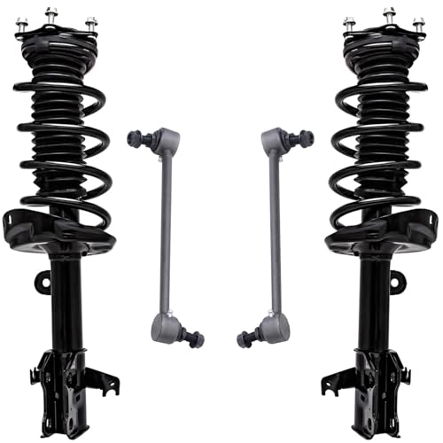 Detroit Axle - Front Struts & Coil Springs Sway Bar Links Replacement for 2007-2012 Acura RDX - 4pc Set - size: 4QS47344/ sway kit