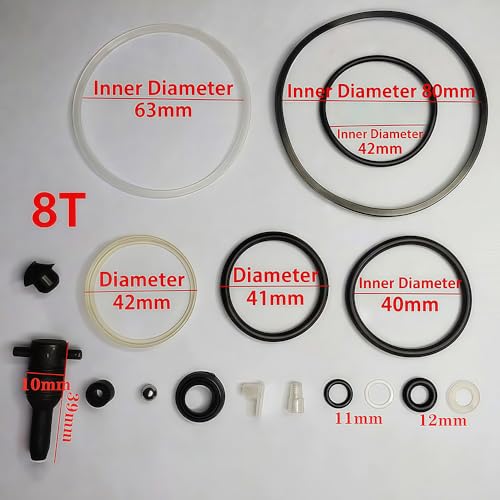 8 Ton Vertical Bottle Jack Complete Repair Kit 18Pcs Oil Seal O-Ring Hydraulic Jack Replacement Parts