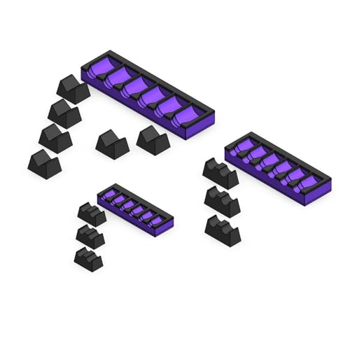 MagAttach Socket Extension Organizers (3 Piece Set, Purple/Black) - color: Purple/Black, size: 3 Piece Set