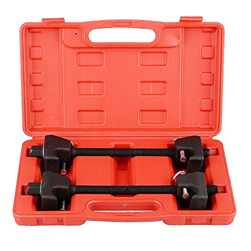 DAYUAN 2Pcs Macpherson Strut Spring Compressor Tool 12 Inch 1/2 Inch Drive | Fits 13/16" Socket，Compresses Most MacPherson Coil Springs，Forged Hooks，Built-In Safety Pins，300mm Length