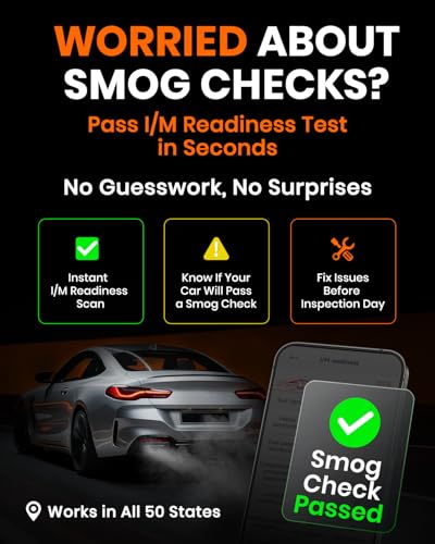 ANCEL BD330 BMW OBD2 Scanner for BMW, MINI, and Rolls-Royce Vehicles, ABS Full-System Diagnostic Scan Tool, Battery Registration/BAT Check, EPB/Oil/Throttle Reset, 3-in-1 Bluetooth/Wired/HUD- Black