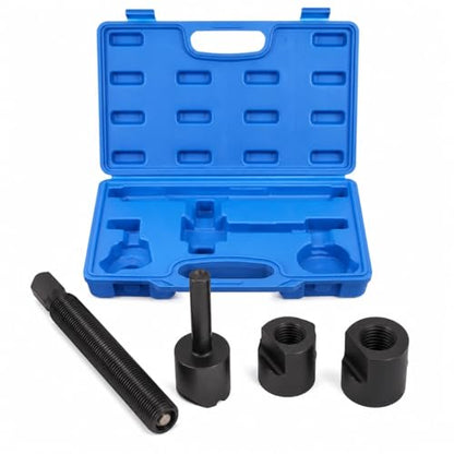 Dual Wheel Separator Tool Kit, Heavy Duty One-Piece Pusher Wheel Hub Removal Tool for Truck Bus Van Trailer, Carbon Steel Ball Bearing Driven, 3-Piece Set with Storage Case