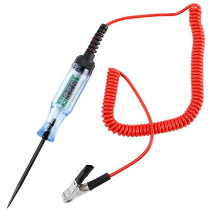 Kakalote Test Light Automotive, Digital LED Circuit Tester with Voltage Display, Electrical Tester Pen with Extended Spring Wire & Probe for Car RV Fuse Checker
