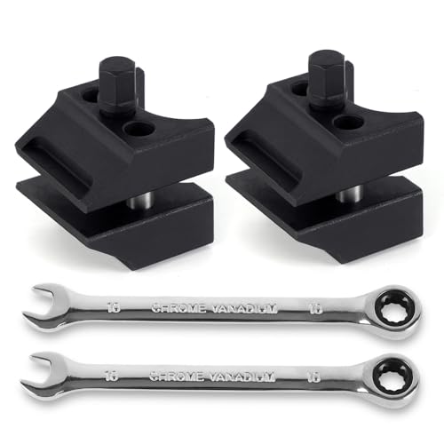 BARTOO Suspension Strut Spreader Tool, Car Suspension Split Hub Steering Knuckle Spreader with Socket Tool Compatible with Volkswagen Audi BMW Ford etc,2 PCS - color: 2Pcs 1+Wrench