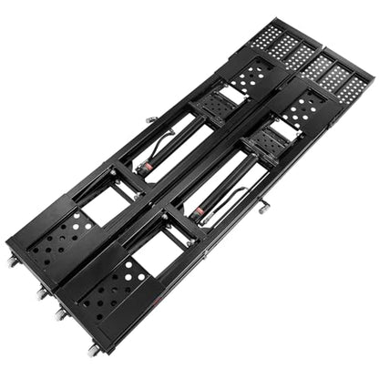 VEVOR Portable Car Lift - 7,000 LBS Capacity, 26.8" Max. Height, Heavy-Duty Carbon Steel Truck Lift with 120V Power Unit | 26.8" Max Height, Extended-Length Plates, Heavy-Duty Carbon Steel, 120V Power Unit, For Home Garage Shop