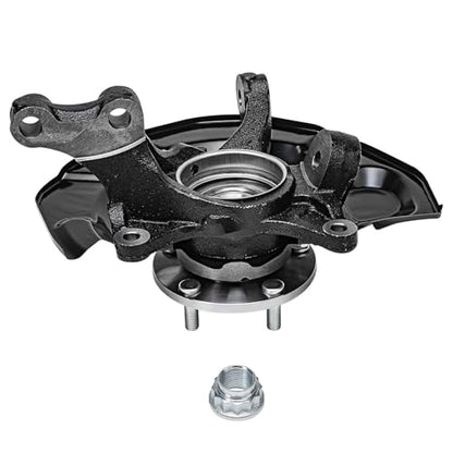 Detroit Axle - FWD Front Steering Knuckles & Wheel Hub Bearings + Struts and Coil Spring Replacement for 2004-2010 Toyota Sienna - 4pc Set - size: 4QU48619/ Big strut kit