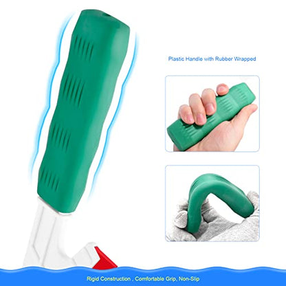 Window Tint Squeegee, Rubberized Handle Side Wiper Swiper for Tinting | Flexible Rubber Channel Blade, Sharp Corner for Hard to Reach Spots, Mirror Shower Water Removal Glass Door Cleaning
