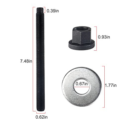 3mirrors Harmonic Balancer Installer Crank Compatible with GM 1997-Up LS Engines, Crankshaft Installation Crank Pulley Installer w/Thrust Bearing w/Lifting Hook