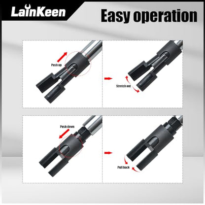 LainKeen Fuel Injector Puller Tool Kit Compatible with Ford EcoBoost 1.0, 1.5, 1.6, 2.0 3.5 3.7 Petrol Engines Injector Removal Tool with Slide Hammer
