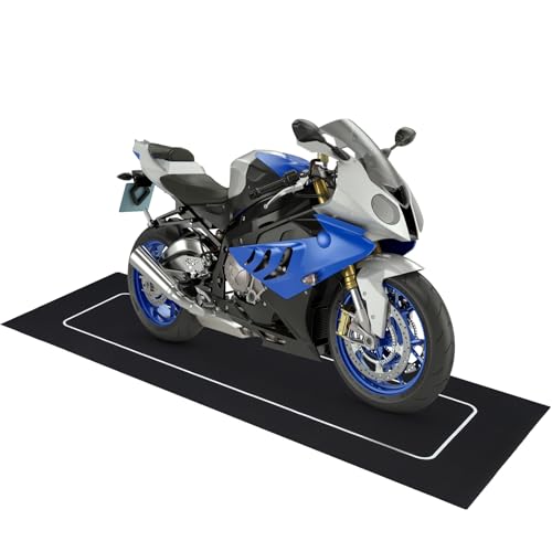 Drydiet Motorcycle Mat Garage Floor Rug Washable Parking Mats for Garage Floors Non Slip Oil Absorbent Pad Rubber Backing Layer Protects Floor(Basic Style,98 x 31 Inch) - size: 98 X 31 Inch, style: Basic Style