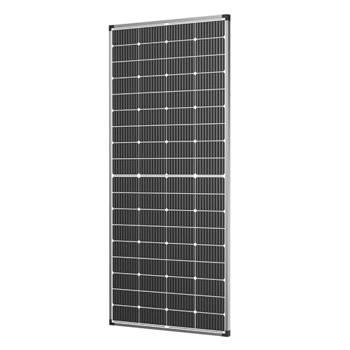 Solar Panel 250W 12 Volt 10BB Cell,Monocrystalline High-Efficiency 250 Watt 12V PV Module Power Charger for RV Caravan Marine Camper Rooftop Farm Battery and Other Off-Grid Applications - size: 250W