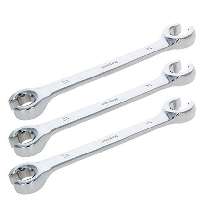 Utoolmart Flare Nut Wrench, 12mm x 14mm Metric Double Open End, 3Pcs - color: 3pcs, size: 12x14mm