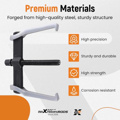 maXpeedingrods 10 Inch 2-Jaw Gear Puller, Reversible Jaw Bearing Puller Removal Tool, External Internal Pulling for Pulley Gear Bearing Flywheel Removal - size: 10 Inch