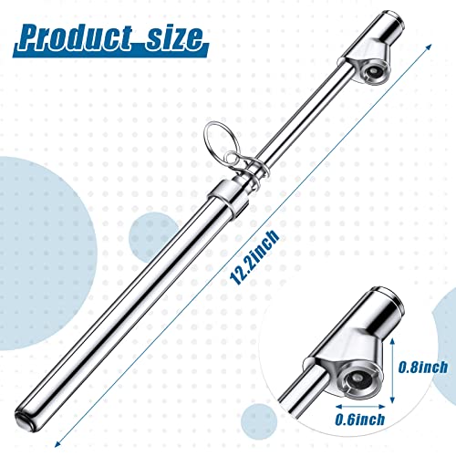 Tallew 10 Pack Dual Head Tire Pressure Gauge Heavy Duty Air Pressure Tire Gauge for Auto Truck Car RV Van Gage Range 10-150PSI, 1-10Bar (Silver) - color: Silver