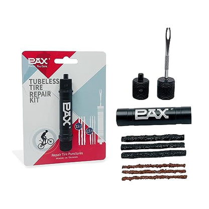 PAX Emergency Mountain Bike Tubeless Tire Repair Kit, Plus 5mm Hex Key for Bicycle Repair, Fix Road Bicycle Tire Punctures - color: Black, 5mm Hex key