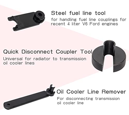 Master Quick Disconnect Tool Kit, 22pc Line Disconnect Tool Set for AC Fuel Line & Transmission Systems, Fuel Line Quick Disconnect Tool Master Set Compatible with Ford Chevy GM Models