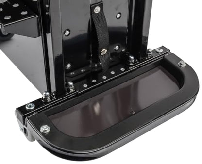 JEGS 3-Drawer Mechanics Roller Seat Tool Box | Black With JEGS Logo | Two Folding Tool Trays With Magnetic Pads | Vinyl Padded Seat Cushion | Rear Tray For Screwdrivers And Pliers | Load Limit 350 LBS