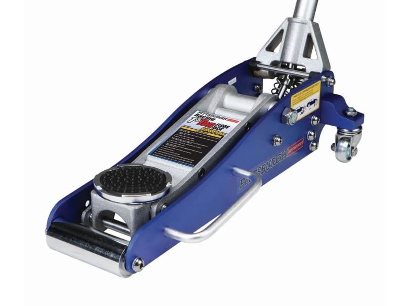 1.5 Ton Low Profile Aluminum Racing Floor Jack – 3000 lb Rapid Pump Car Lift for Quick Vehicle Maintenance – Lightweight Design, Blue