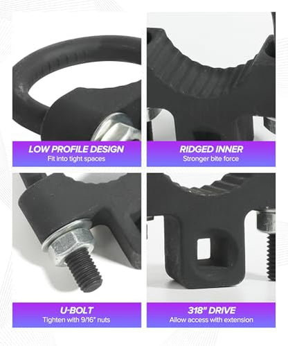 Inner Tie Rod Removal Tool,Car Accessories 3/8” Inch Tie Rod End Removal Tool,Automotive Specialty Tools,Universal Low Profile Tools U-Wrench,Suitable for Car Truck Vehicle Automotive Repair