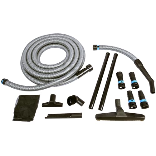 Quick Click Multi-Brand Power Tool Dust Collection Adapter Set and Full Cleanup Vacuum Accessories with 30 Ft. Hose for Home and Shop Wet/Dry Vacuums - size: 30 Ft.