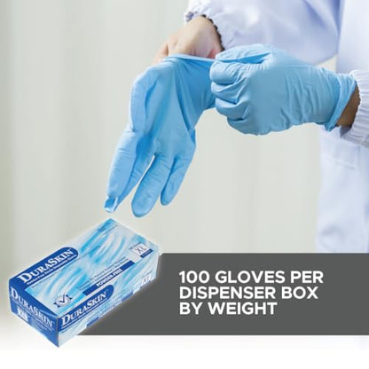 Nitrile Disposable Gloves | Powder-Free, Micro-Textured - size: X-Small, style: Industrial Grade - 3.5 Mil (Blue)