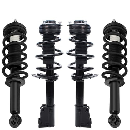 Detroit Axle - Struts for 2011 2012 2013 2014 2015 2016 2017 2018 2019 | Dodge Journey [V6 Engine], Front & Rear Struts with Coil Spring Assembly Replacement Suspension - size: 4Q47307-V1/ 4 Struts