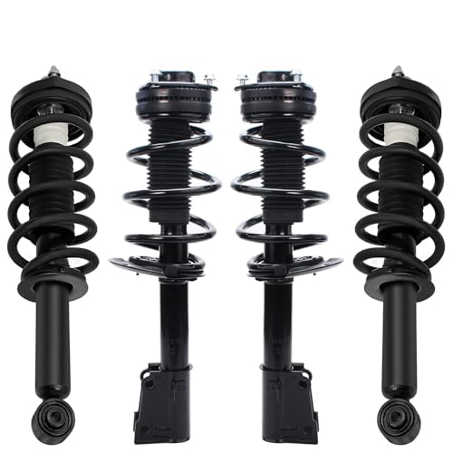 Detroit Axle - Struts for 2011 2012 2013 2014 2015 2016 2017 2018 2019 | Dodge Journey [V6 Engine], Front & Rear Struts with Coil Spring Assembly Replacement Suspension - size: 4Q47307-V1/ 4 Struts