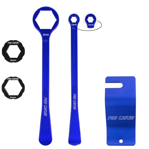 10MM/0.39'' 12MM/0.47'' 22MM/0.87'' 27MM/1.06'' 32MM/1.26'' Universal Motorcycle Tire Iron Set Changing Tool Kit Combo Levers Set Tire Repair Tool for Hex Wrench Spanner Head - color: 12mm--blue