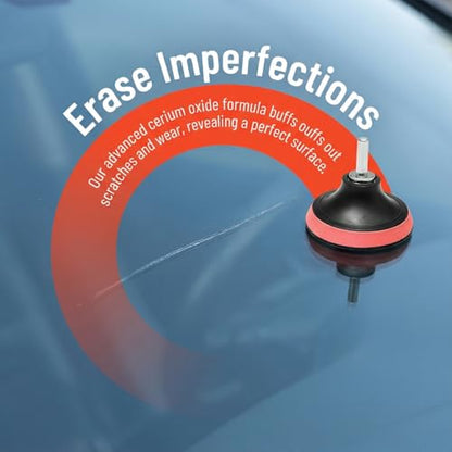 Car Glass Polishing Kit, 7PCS Multifunctional Windscreen Glass Deep Scratch Remover Polish Pad with 100g Polish Powder, Auto Windshield Polishing Kit, Universal for Vehicles - size: 7PC